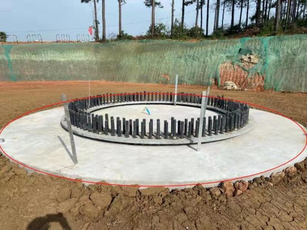 風電工程風機基礎混凝土強度檢測